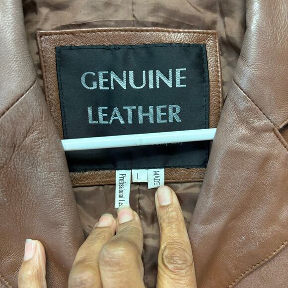 Navarre Leather Company Jacket Blazer Button Down Preppy Academia Boho Country - Picture 3 of 11